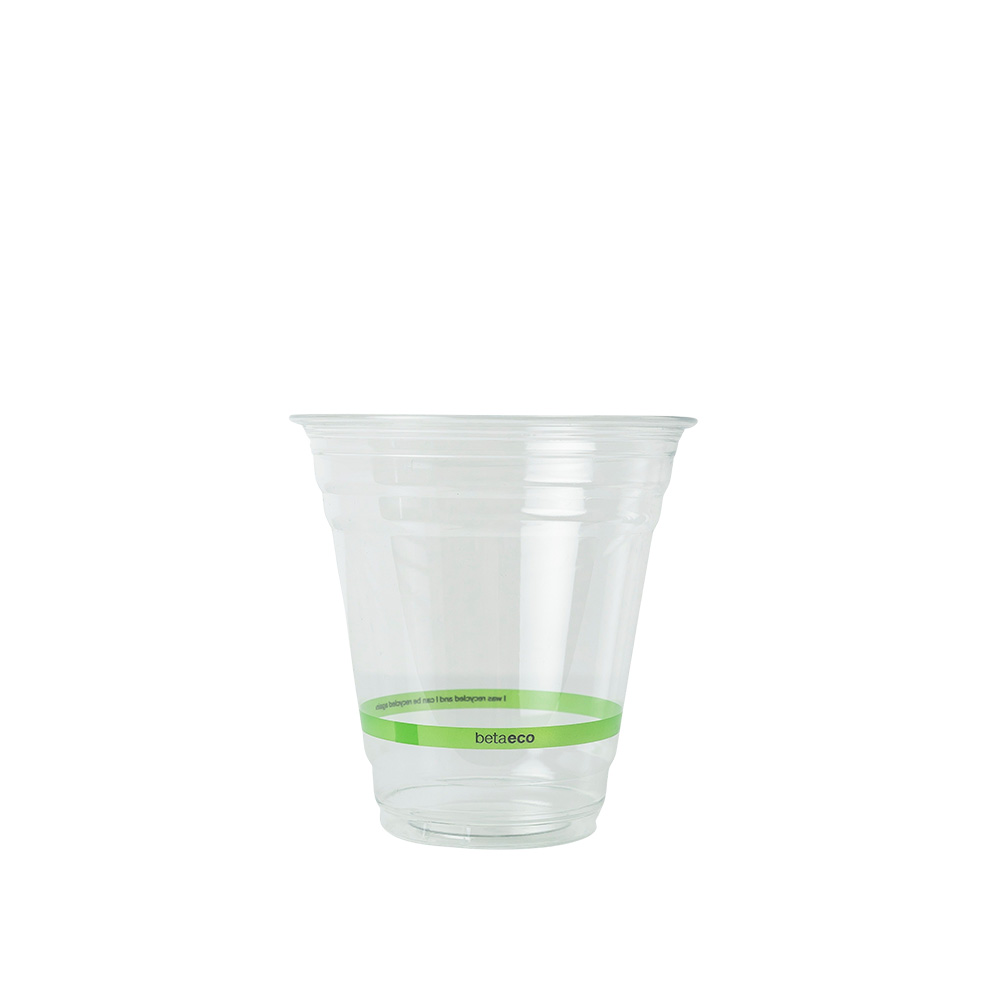Cup Plastic RPET BetaEco Green 12/14oz 360ml (50/Pk)