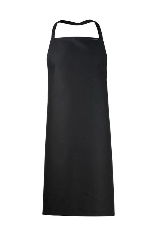 Apron Bib No Pocket - Black