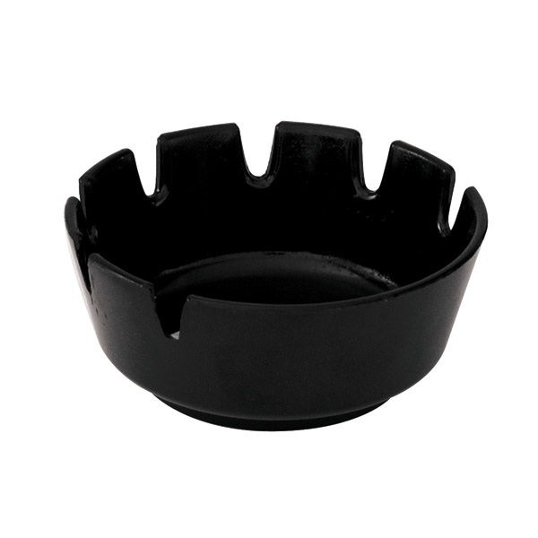 Ashtray Bakelite Black Round
