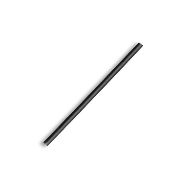 Straw Paper Cocktail Black (2500/Ctn)
