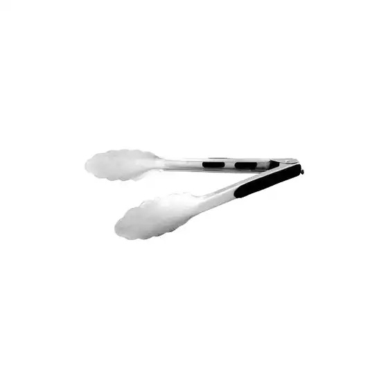 Tong Utility S/S HD w/Lock Rubber Handle