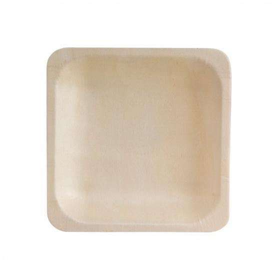 Square Bowl Bio Wood (10pcs/Pk) 115x115mm