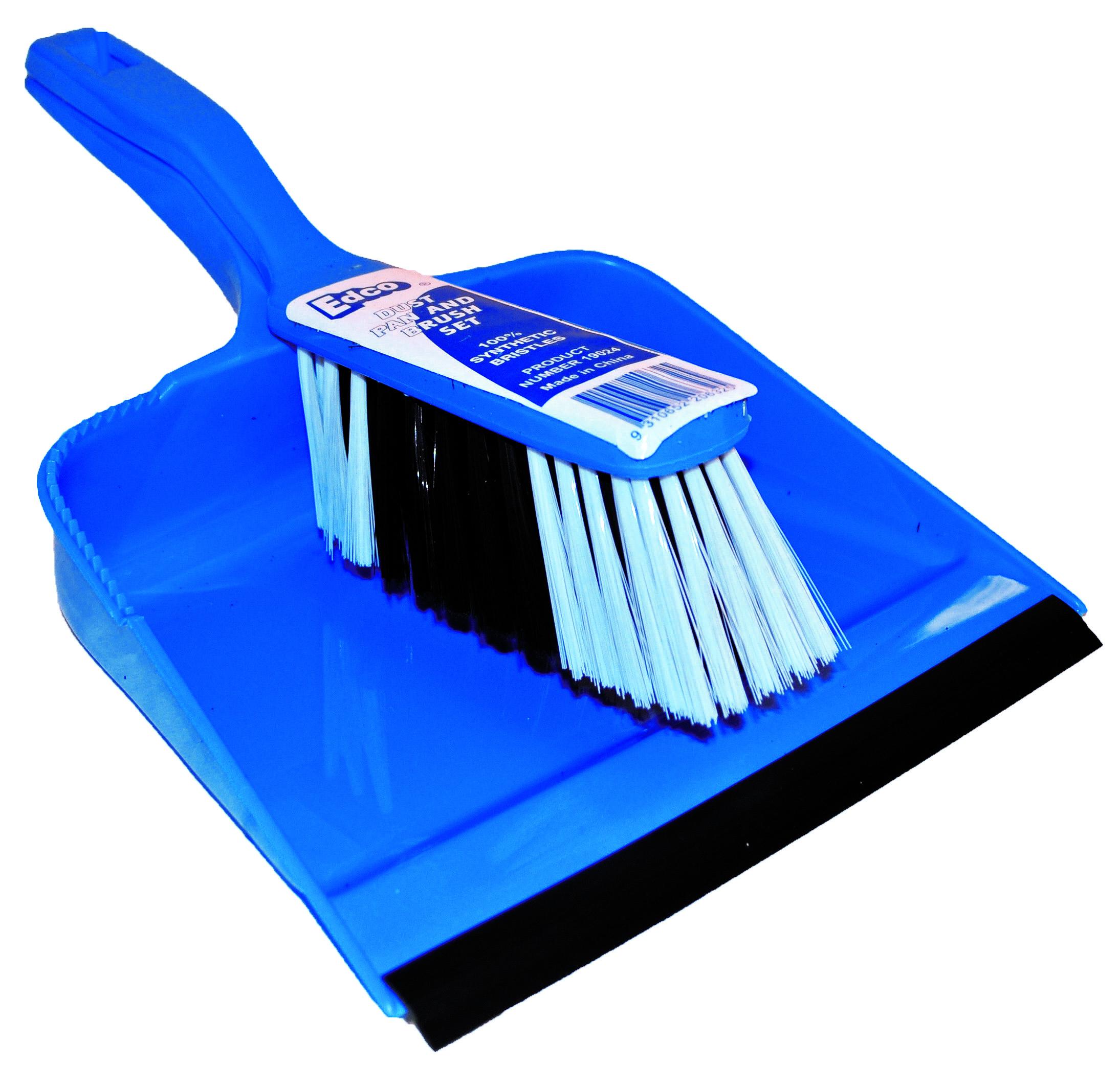 Dust Pan & Brush Set - Assorted Colours