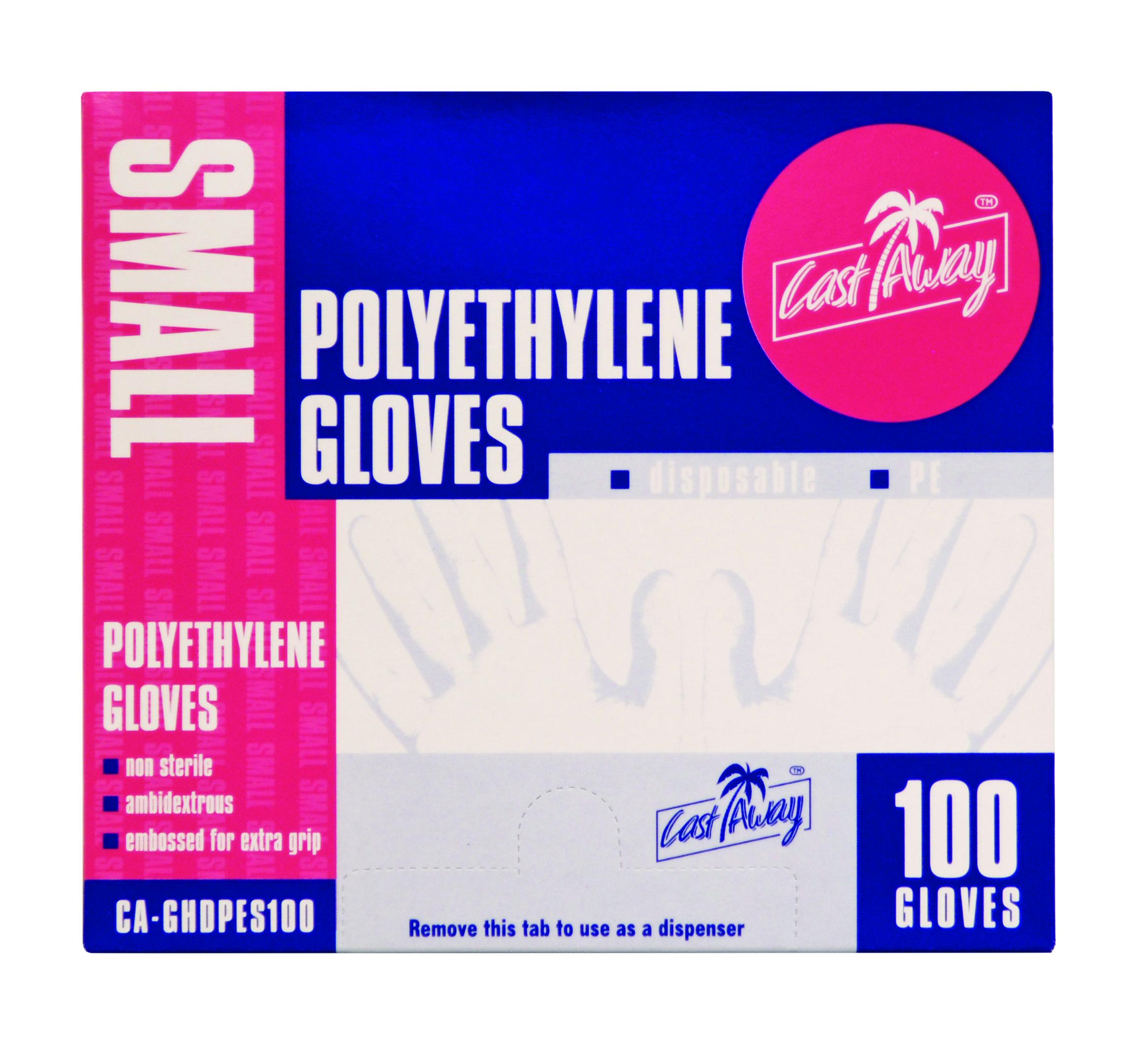 Glove Polyethylene 100/Pk Small