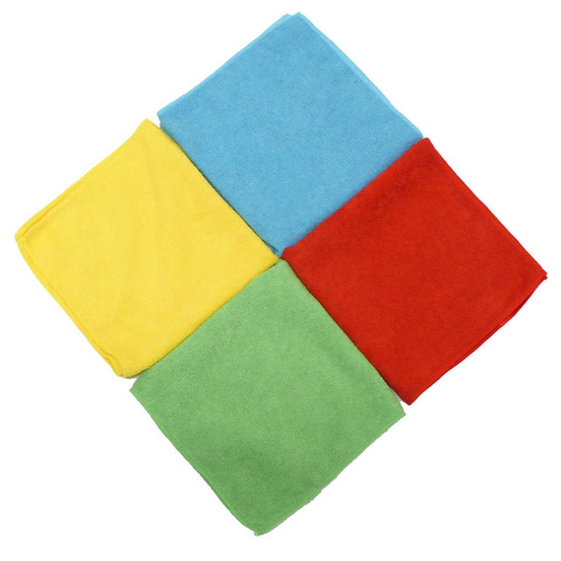 Microfibre Cloth Assorted Colours (10/Pk)