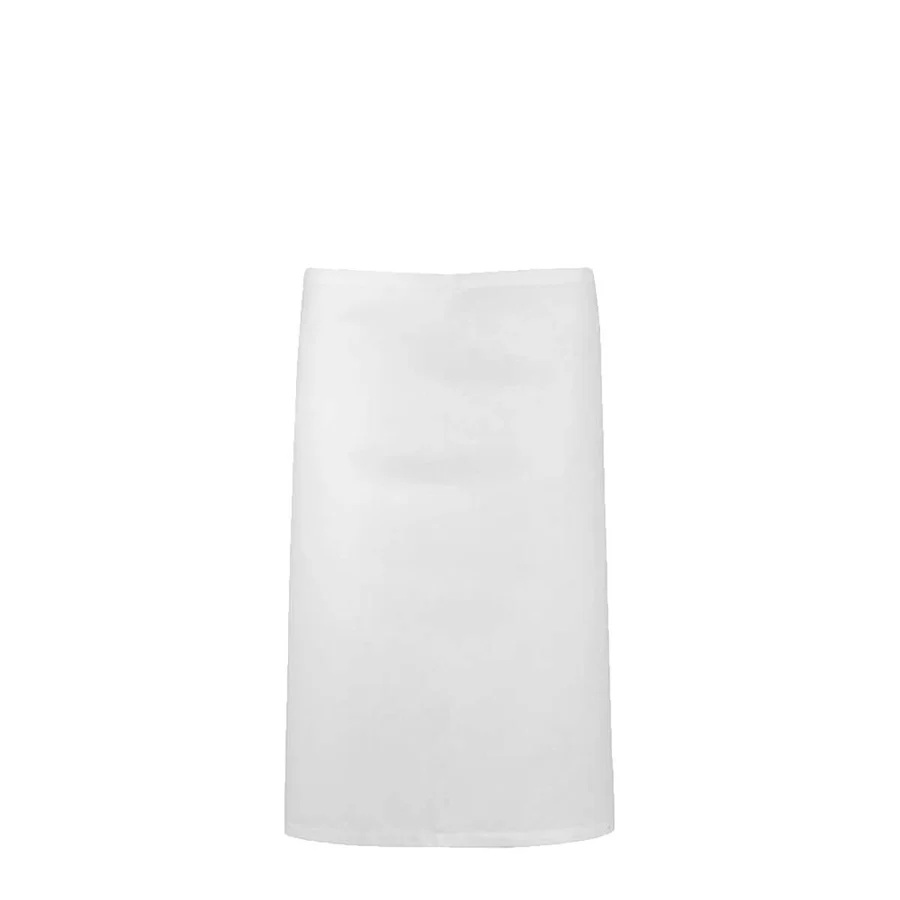Apron Half Poly/Cotton White