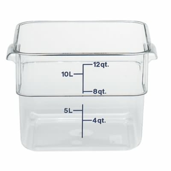 Cambro CamSquare Polycarbonate Clear Food Storage Containers - 11.4L Container