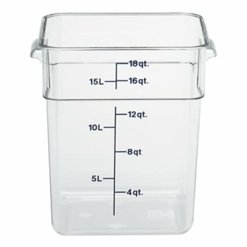 Cambro CamSquare Polycarbonate Clear Food Storage Containers - 17.2L Container