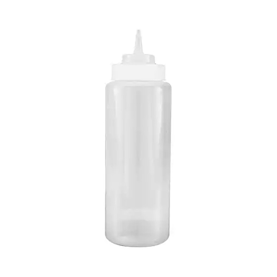 Squeeze Bottle Wide Mouth Clear
