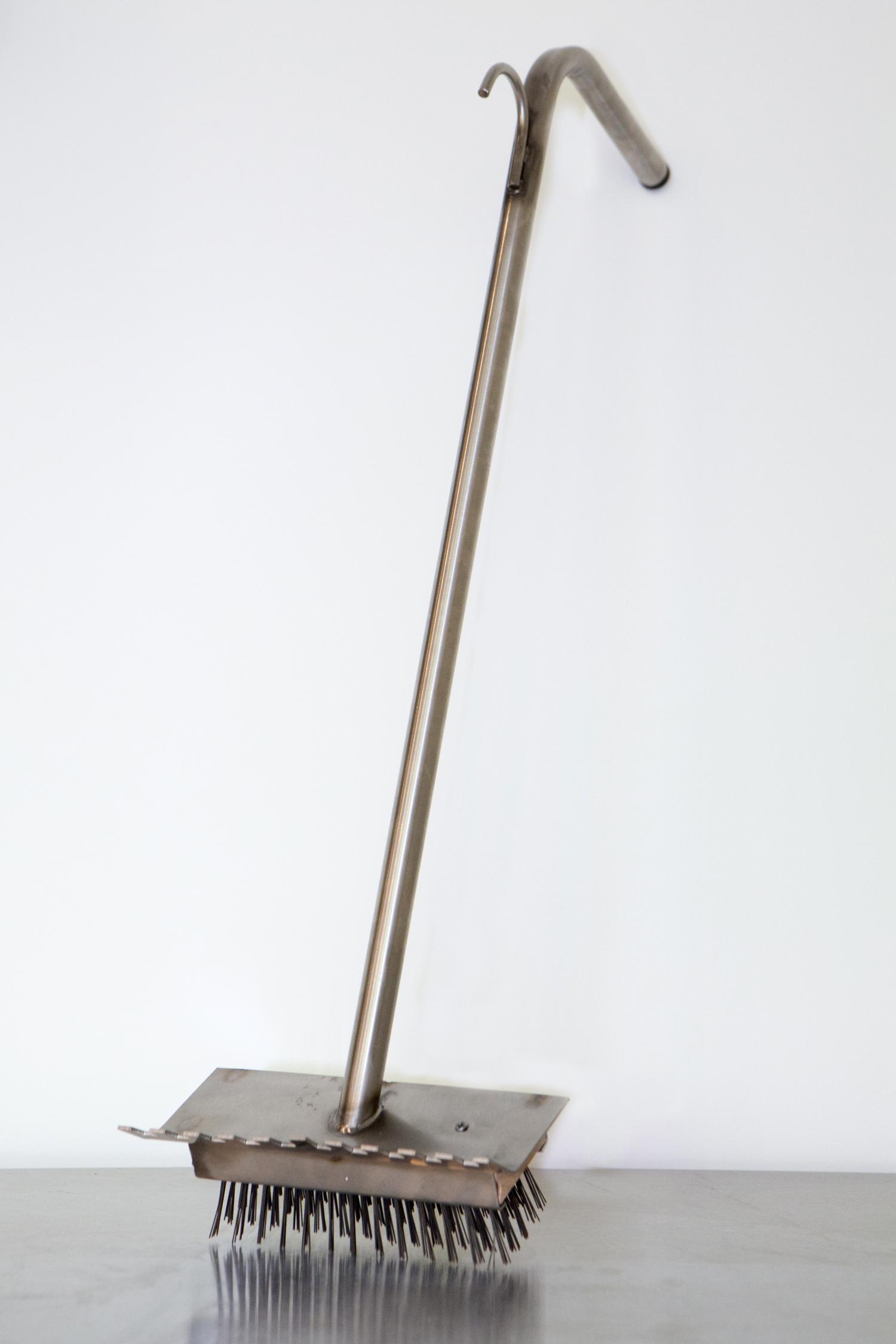 Stainless Steel Grill Brush Griddle Scraper and Handle