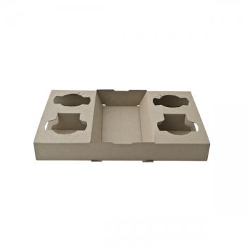 Carry Tray 4 Cup Cardboard (100/Ctn)