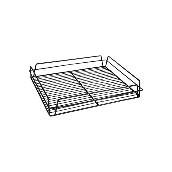 Basket Glass PVC Rectangle Black 435x355mm