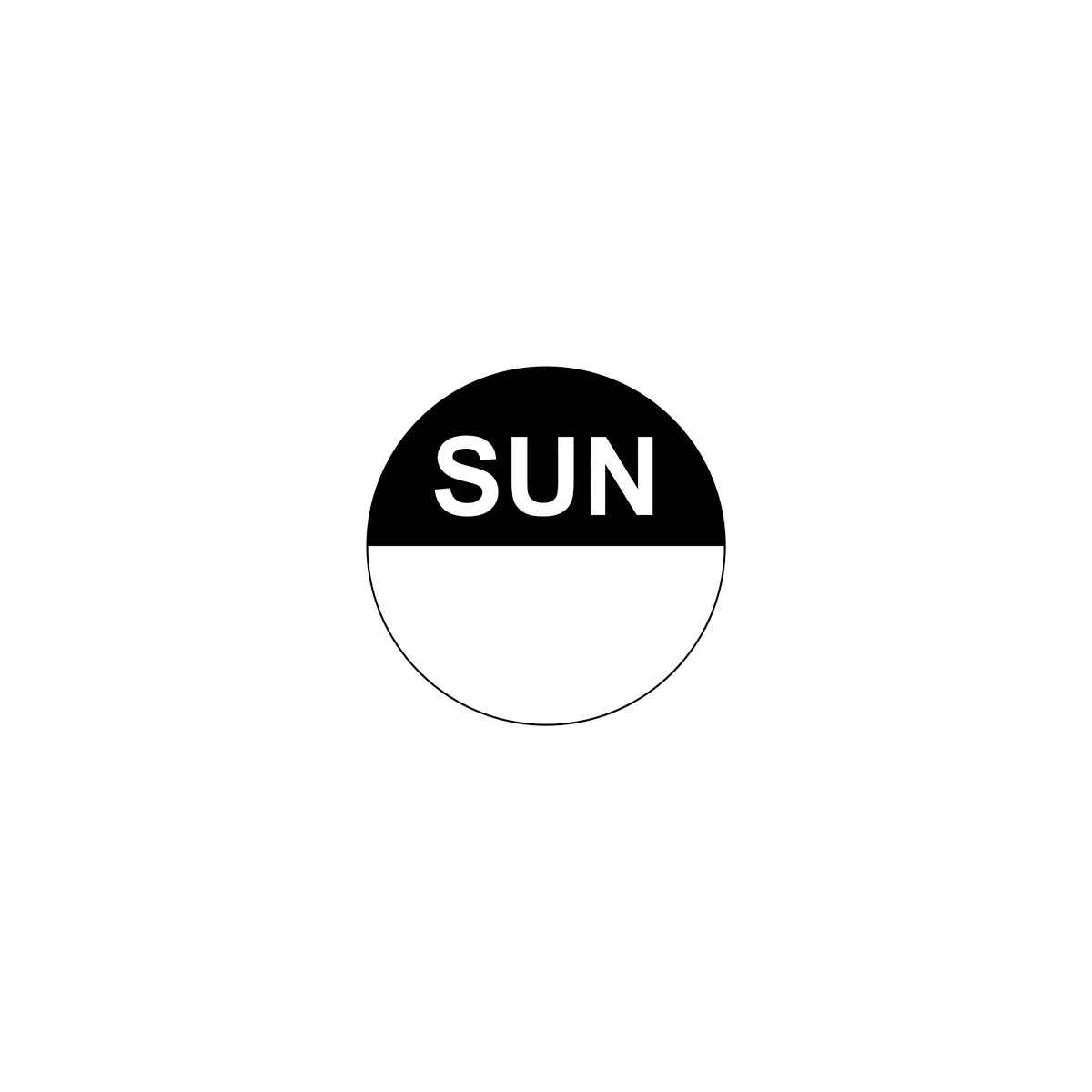 Daydot Label Removable Round 24mm (1000/Roll) - Sunday