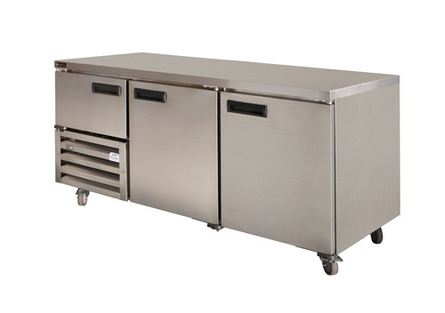 Anvil Stainless Steel Under Bar Fridge - 3.5 Doors 2400mm