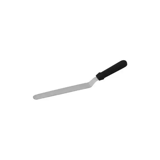 Spatula Cranked S/S Black Plastic Handle