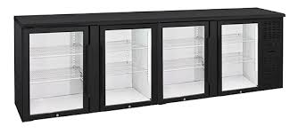 Anvil Black Glass Back Bar - 1460x535x900mm