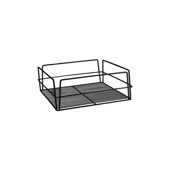 Glass Basket PVC Black 355x355x150mm