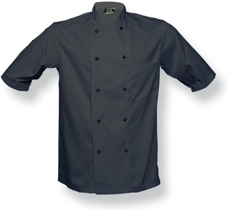 Chef Jacket Canberra S/Sleeve Black