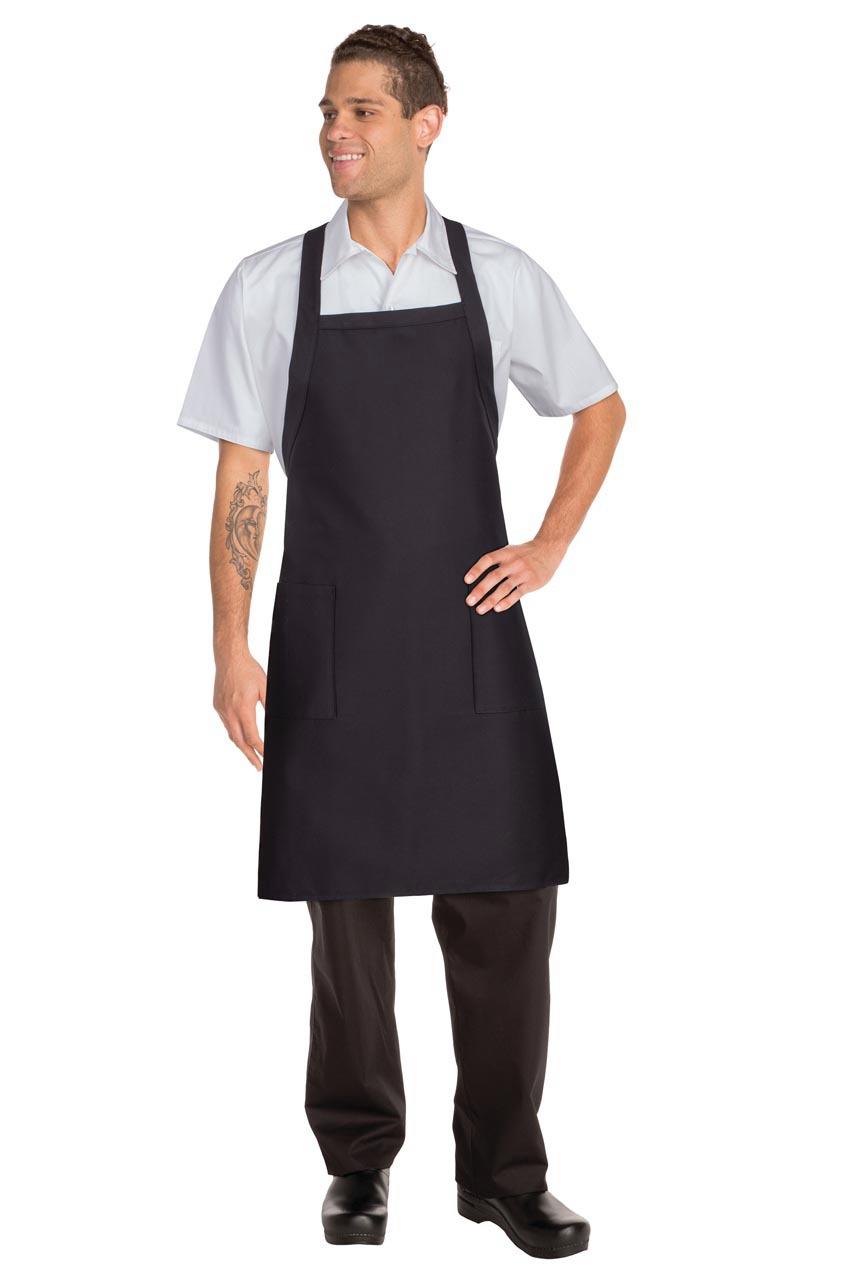 Apron Bib Black Cross Over Back